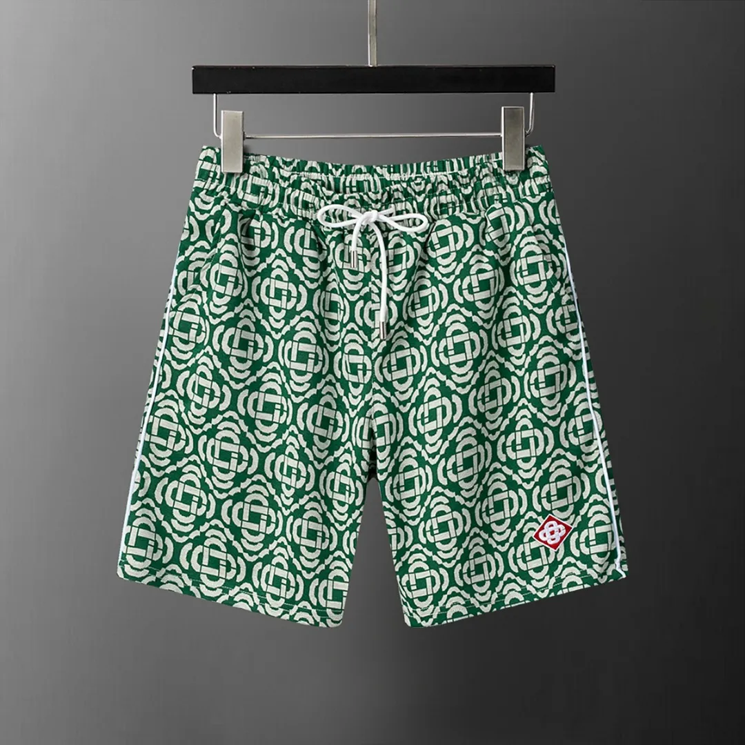6651# 2026 spring and summer New Arrival men's lapel short-sleeved shorts suit, knitted jacquard fabric, fashionable and handsome style, comfortable fabric, rigorous workmanship, and neat wiring. Good upper body effect·Sizes M-3XL Green